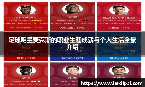 足球明星麦克斯的职业生涯成就与个人生活全景介绍